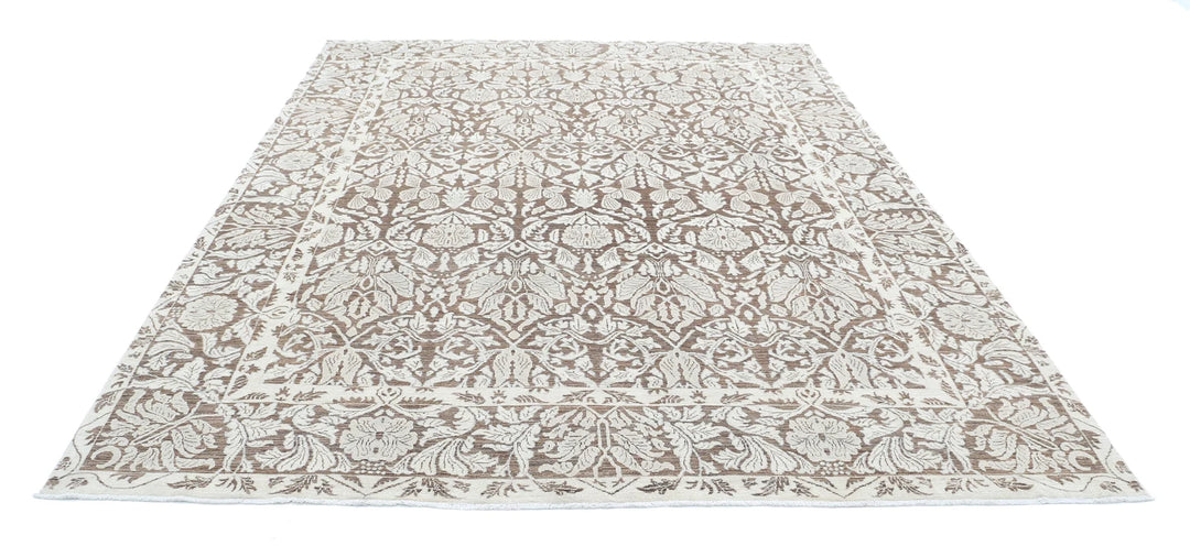 Afghan Serenity Rug 7' 10" x 10' 3" Hand-Knotted | No. AT54072