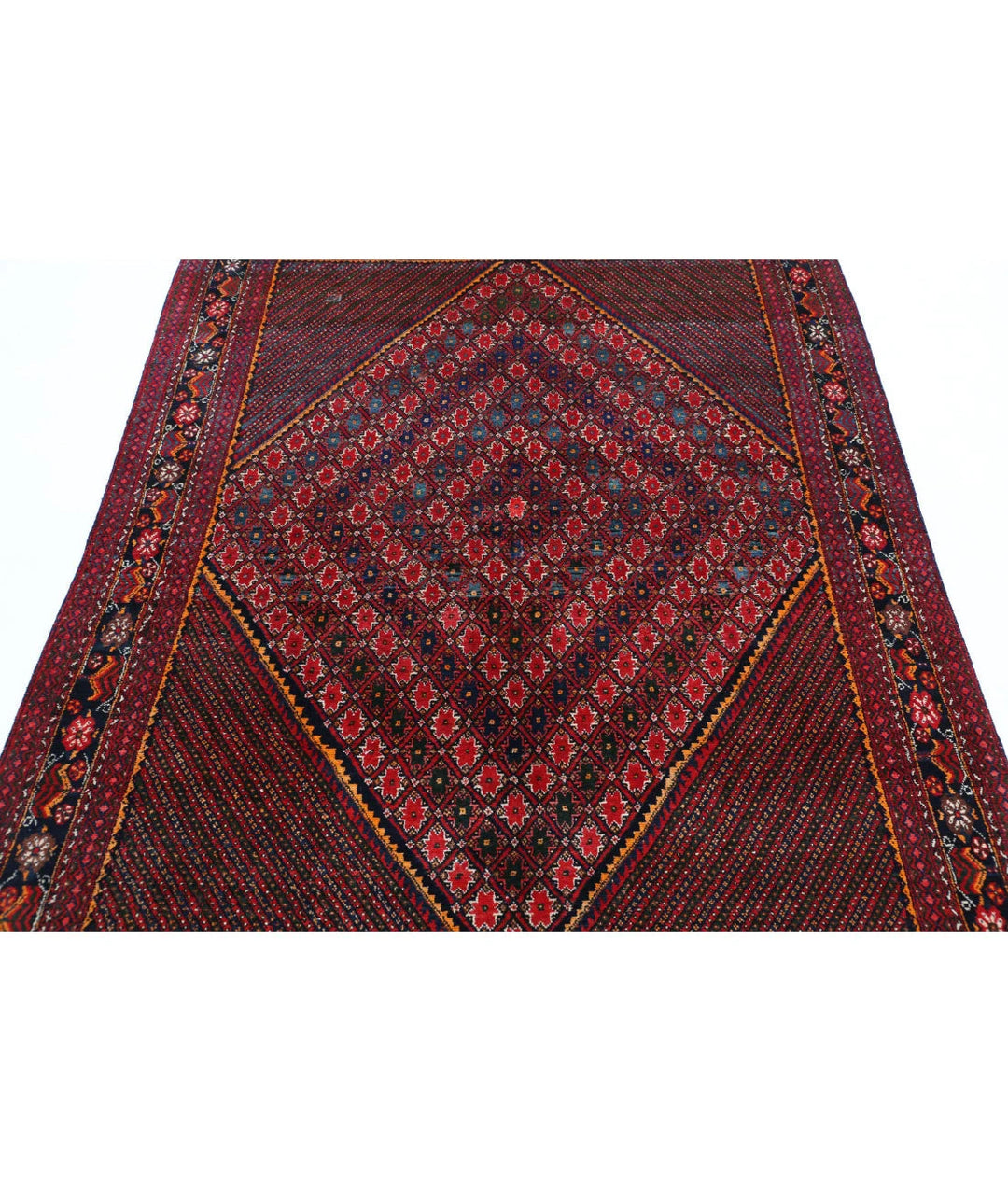 Persian Josheghan Rug 5' 0" x 6' 7" Hand-Knotted | No. AT54100