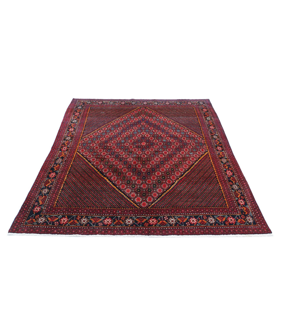 Persian Josheghan Rug 5' 0" x 6' 7" Hand-Knotted | No. AT54100
