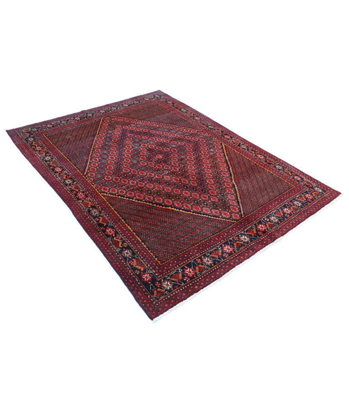 Persian Josheghan Rug 5' 0" x 6' 7" Hand-Knotted | No. AT54100