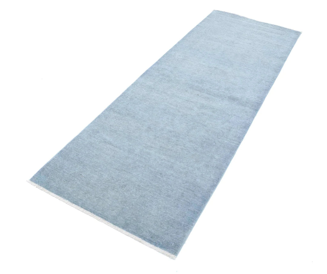 Grey Afghan Overdye Rug 2' 9" x 7' 10" Hand-Knotted | No. AT54163