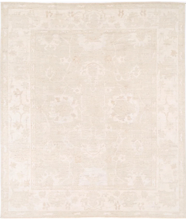 Afghan Oushak Rug 8' 5" x 9' 11" Hand-Knotted | No. AT543764