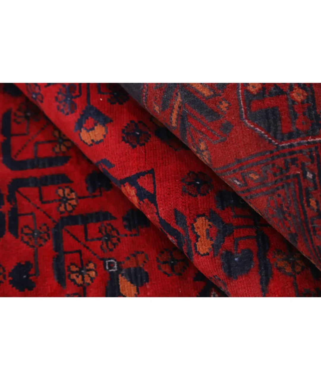Afghan Khamyab Rug 4' 9" x 5' 11" Hand-Knotted | No. AT54518
