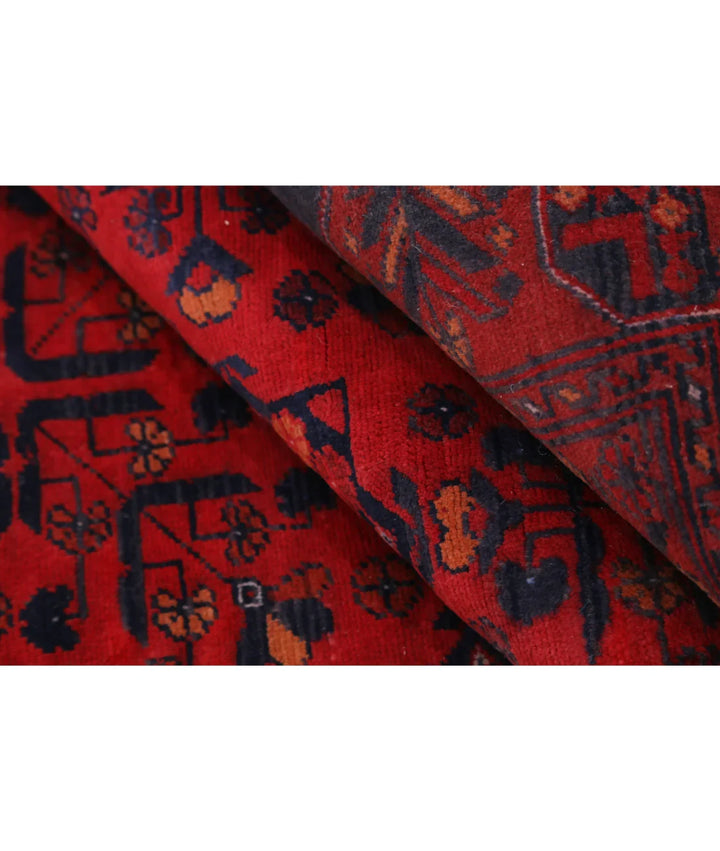 Afghan Khamyab Rug 4' 9" x 5' 11" Hand-Knotted | No. AT54518