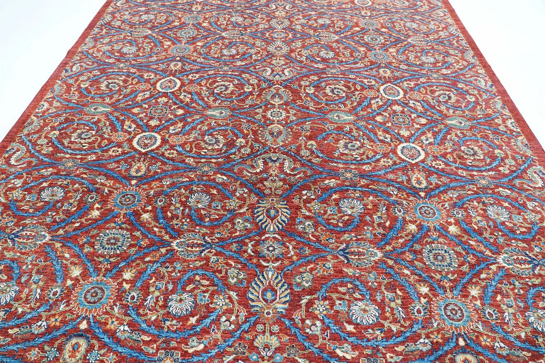 Afghan Art & Craft Rug 9' 1" x 11' 7" Hand-Knotted | No. AT54575