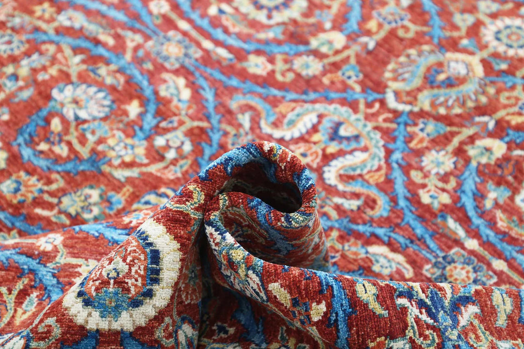 Afghan Art & Craft Rug 9' 1" x 11' 7" Hand-Knotted | No. AT54575