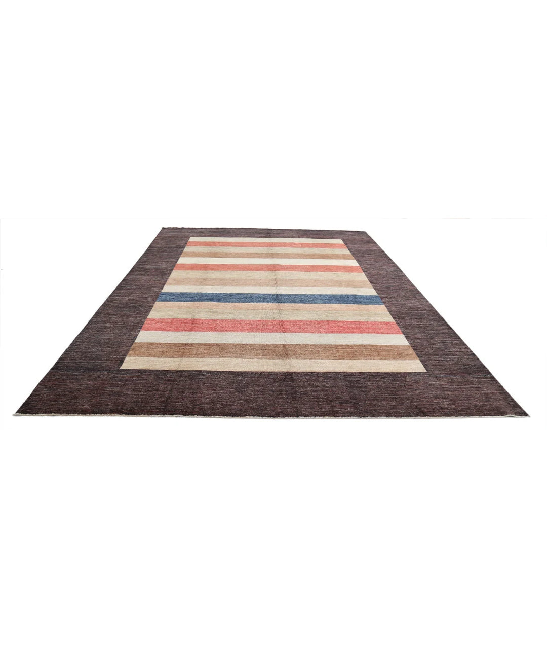 Afghan Modcar Rug 8' 10" x 11' 10" Hand-Knotted | No. AT54634