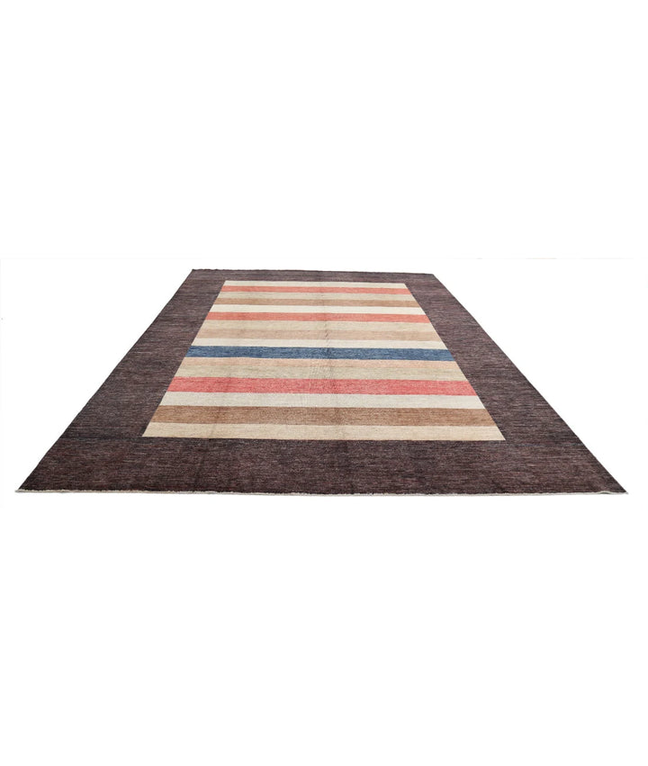 Afghan Modcar Rug 8' 10" x 11' 10" Hand-Knotted | No. AT54634