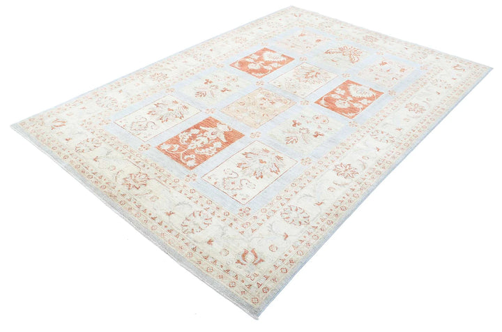 Afghan Serenity Rug 5'7" x 8'6" Hand-Knotted | No. AT54649