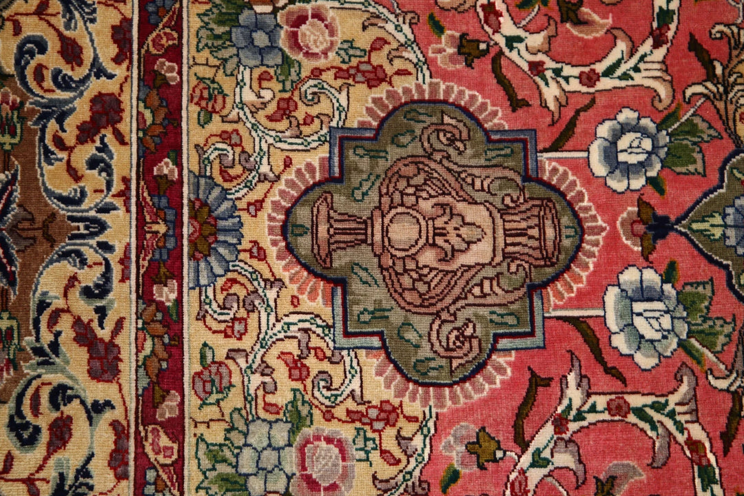 Persian Tabriz Pictorial Rug 6' 8" x 10' 10" Hand-Knotted | No. AT54664