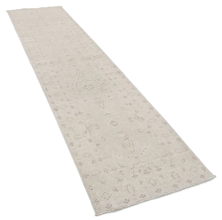 Afghan Serenity Runner Rug 2' 7" x 10' 7" Hand-Knotted | No. AT54667