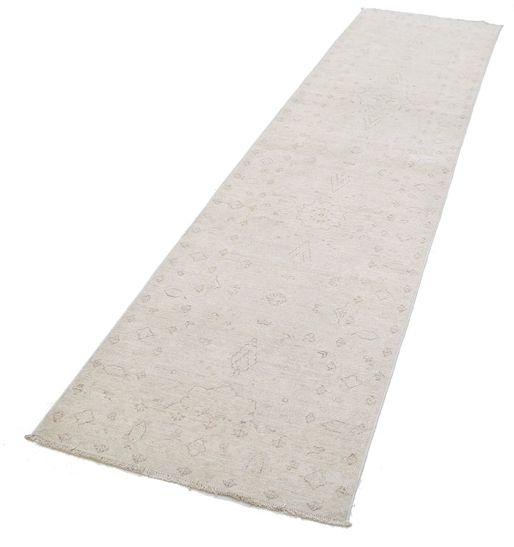 Afghan Serenity Runner Rug 2' 7" x 10' 7" Hand-Knotted | No. AT54667