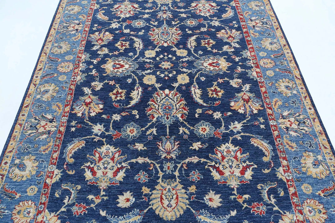 Afghan Ziegler Farhan Rug 5' 6" x 8' 0" Hand-Knotted | No. AT54823