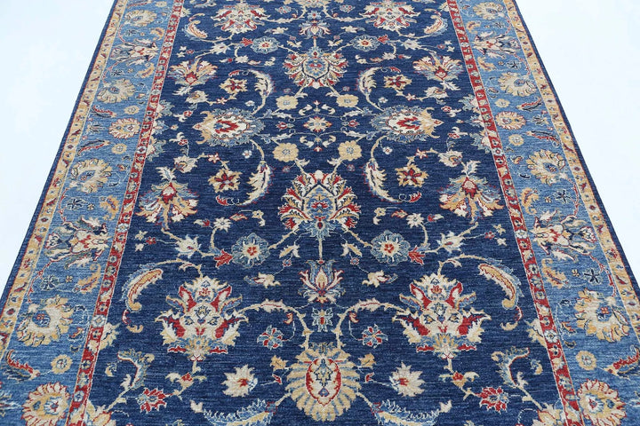 Afghan Ziegler Farhan Rug 5' 6" x 8' 0" Hand-Knotted | No. AT54823