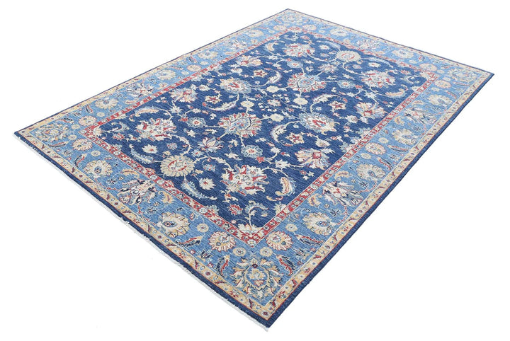 Afghan Ziegler Farhan Rug 5' 6" x 8' 0" Hand-Knotted | No. AT54823