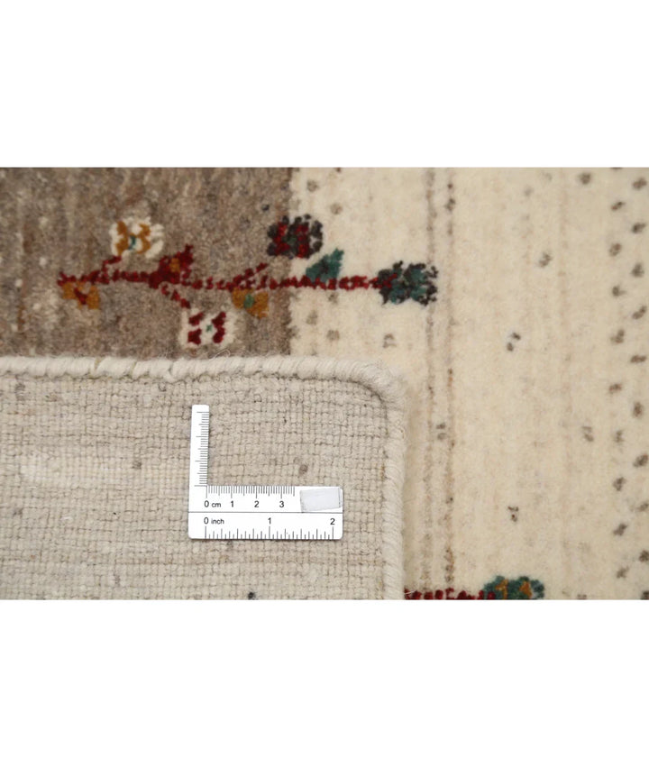 Ivory Indian Lori Rug 4' 6" x 6' 3" Hand-Knotted | No. AT548284