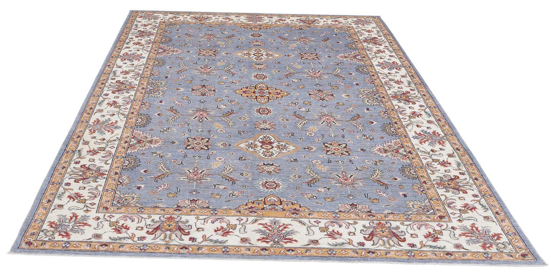 Afghan Ziegler Farhan Rug 6' 7" x 9' 8" Hand-Knotted | No. AT54843