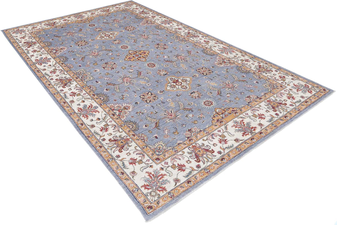 Afghan Ziegler Farhan Rug 6' 7" x 9' 8" Hand-Knotted | No. AT54843