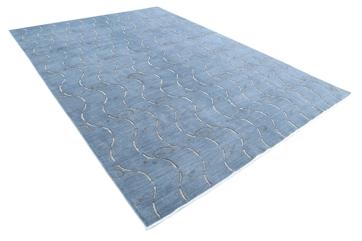 Afghan Oriental Rug 8' 7" x 11' 9" Hand-Knotted | No. AT54899