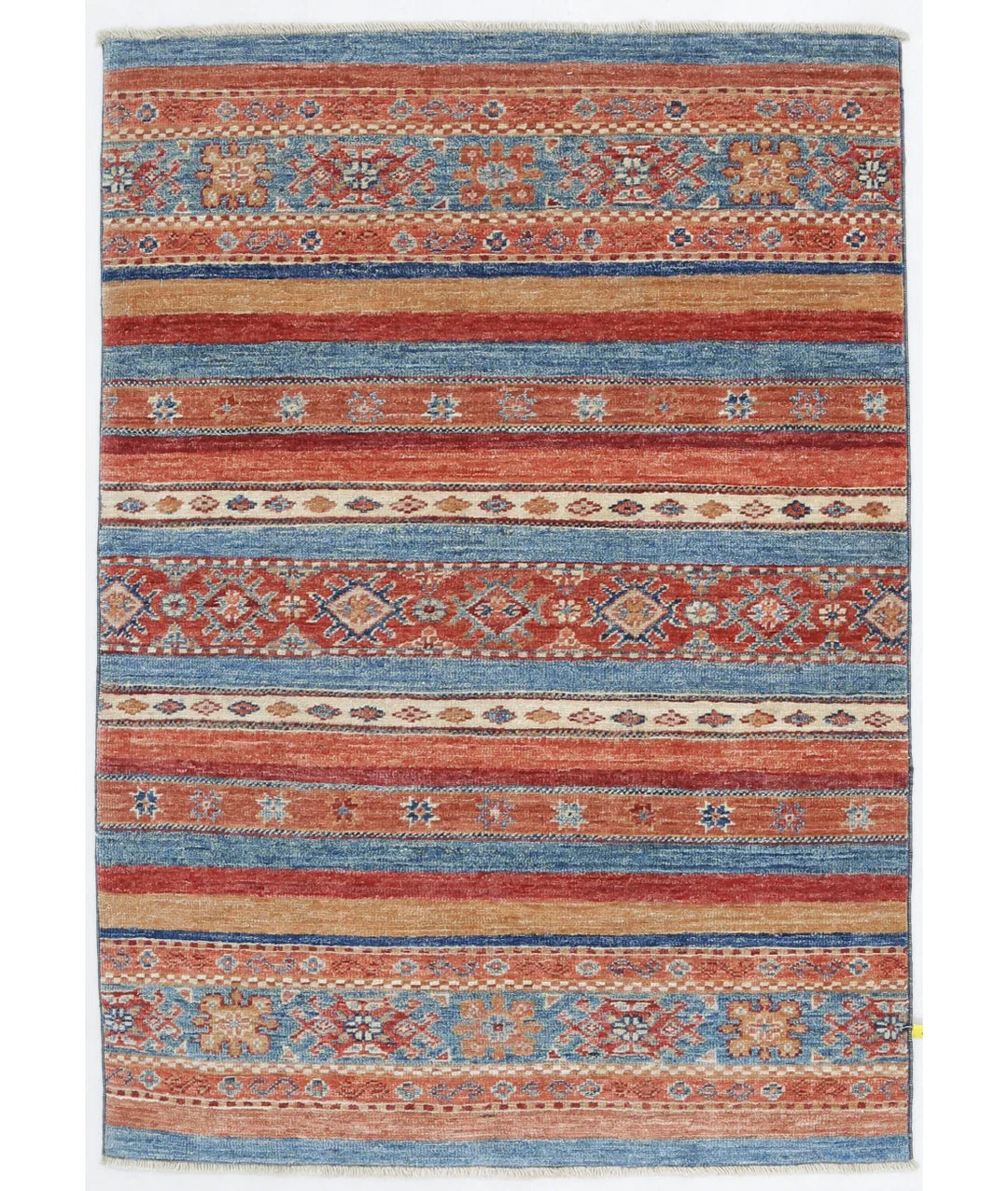 Afghan Khurjeen Rug 2' 7" x 3' 10" Hand-Knotted | No. AT549188