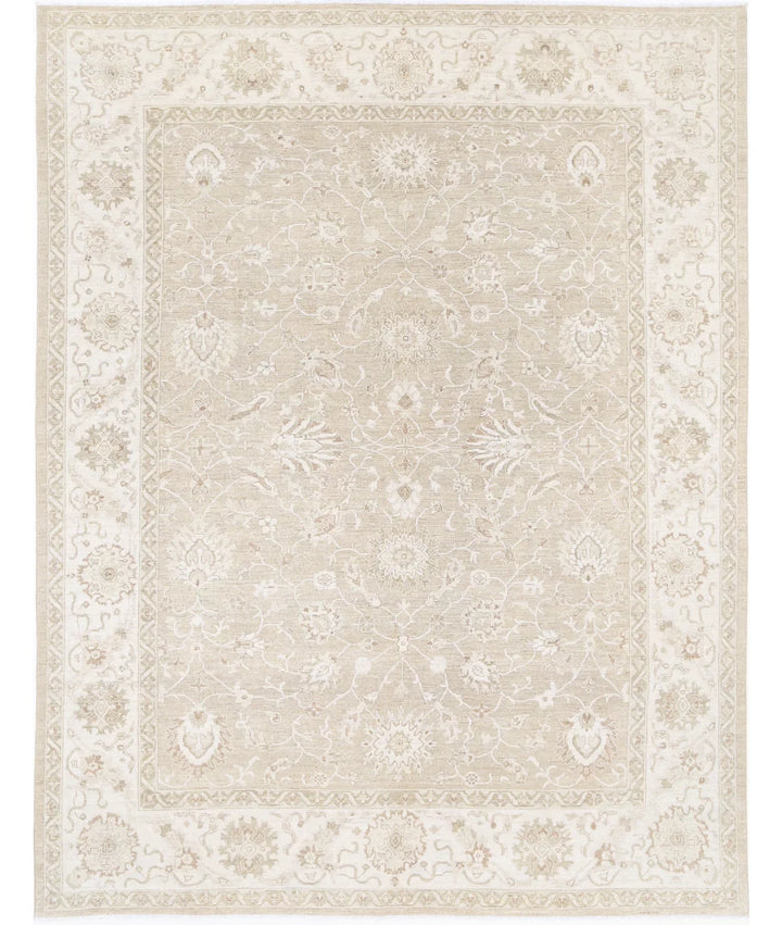 Brown Afghan Serenity Rug 8' 9" x 11' 7" Hand-Knotted | No. AT550396