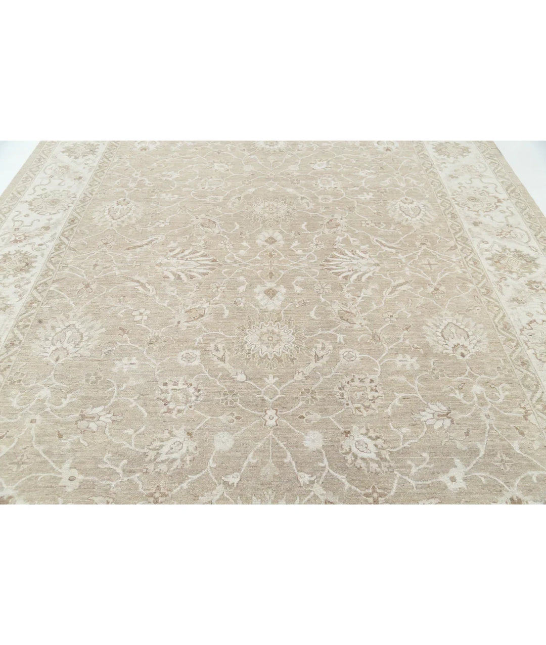 Brown Afghan Serenity Rug 8' 9" x 11' 7" Hand-Knotted | No. AT550396