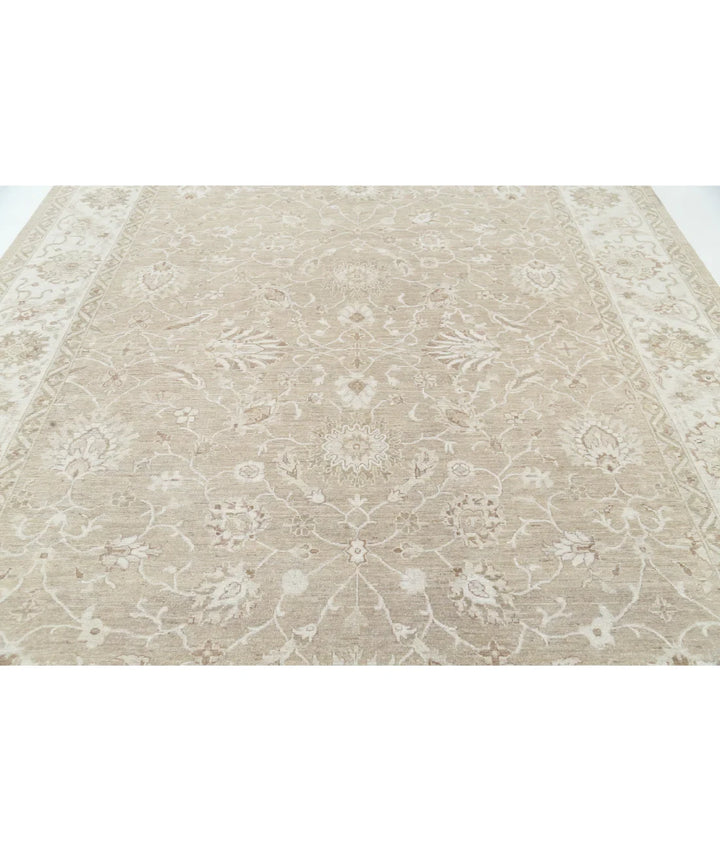 Brown Afghan Serenity Rug 8' 9" x 11' 7" Hand-Knotted | No. AT550396