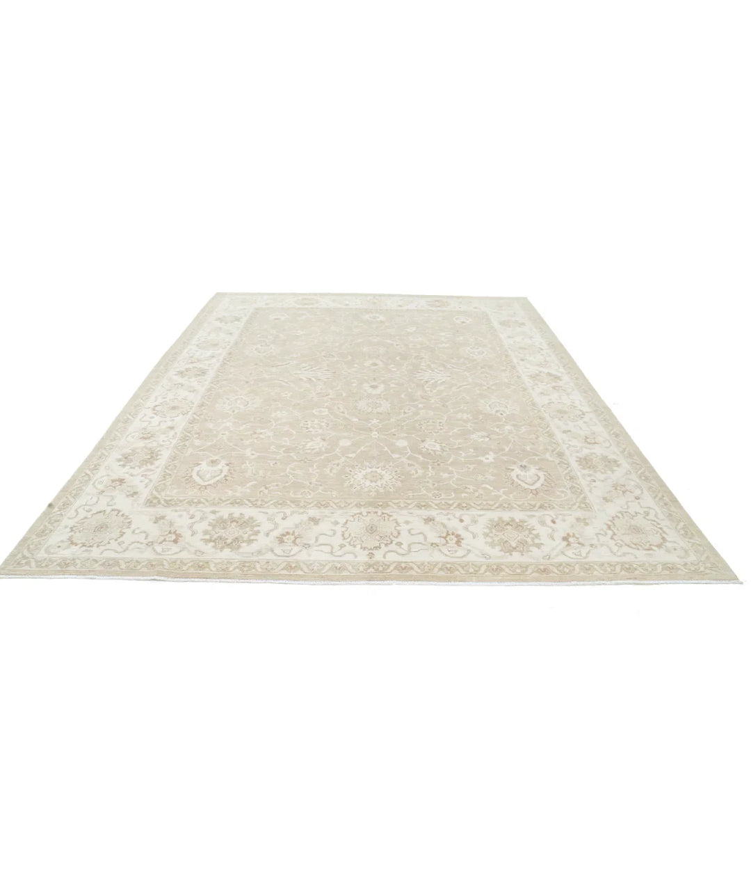 Brown Afghan Serenity Rug 8' 9" x 11' 7" Hand-Knotted | No. AT550396