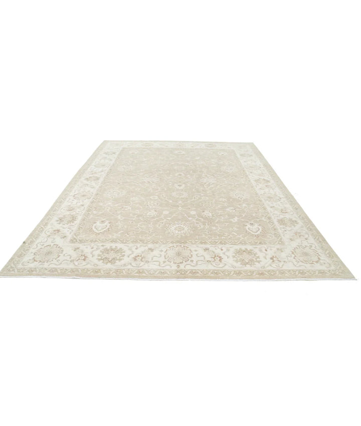 Brown Afghan Serenity Rug 8' 9" x 11' 7" Hand-Knotted | No. AT550396