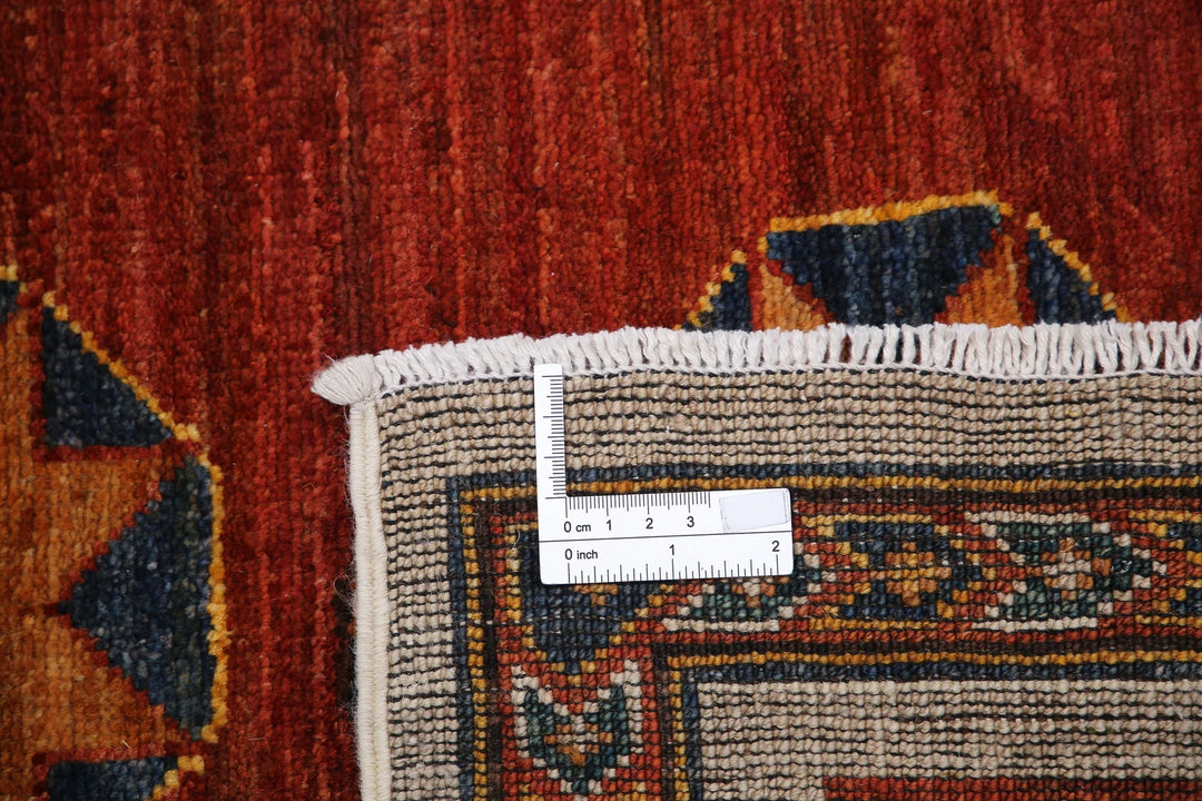 Afghan Humna Rug 8' 3" x 9' 9" Hand-Knotted | No. AT55116