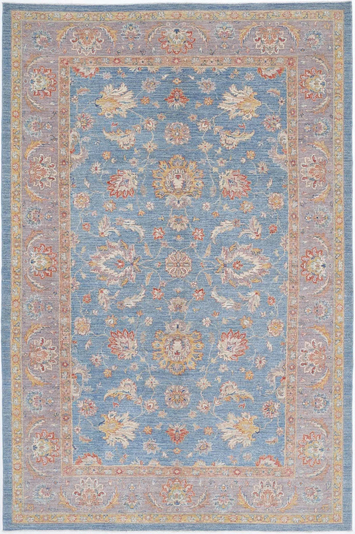 Afghan Ziegler Farhan Rug 6' 7" x 10' 1" Hand-Knotted | No. AT55372