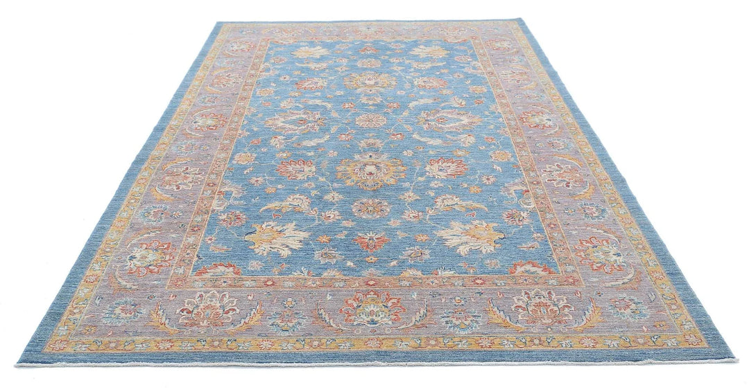 Afghan Ziegler Farhan Rug 6' 7" x 10' 1" Hand-Knotted | No. AT55372