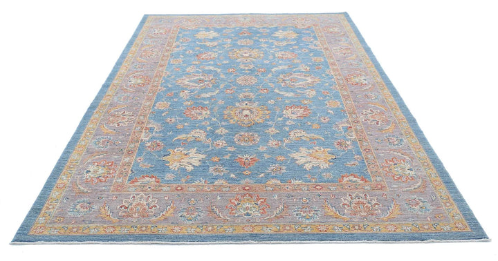 Afghan Ziegler Farhan Rug 6' 7" x 10' 1" Hand-Knotted | No. AT55372