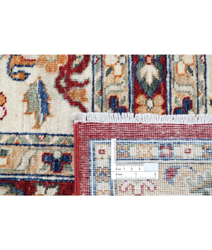 Afghan Bakhtiari Rug 4' 5" x 6' 2" Hand-Knotted | No. AT55480