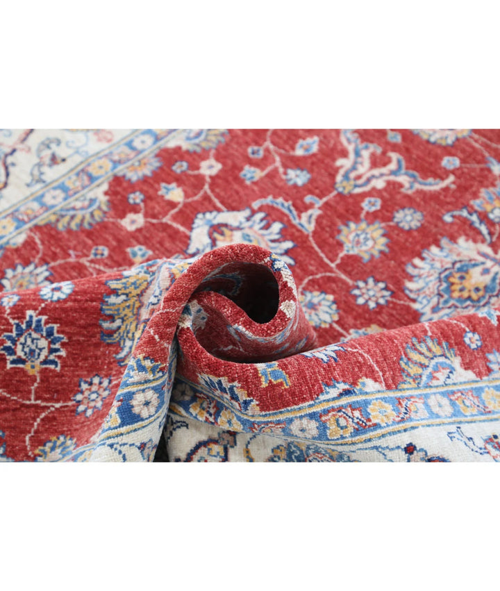 Afghan Ziegler Rug 4' 11" x 6' 7" Hand-Knotted | No. AT55526
