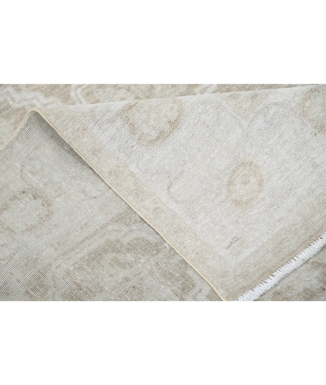 Brown Afghan Tabriz Rug 4' 9" x 12' 0" Hand-Knotted | No. AT55555