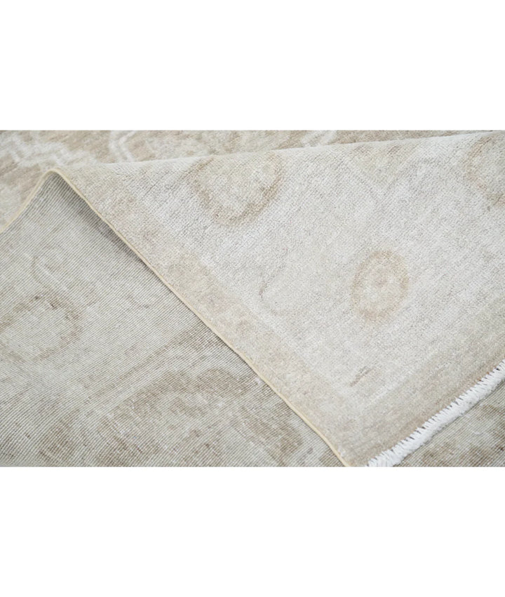 Brown Afghan Tabriz Rug 4' 9" x 12' 0" Hand-Knotted | No. AT55555