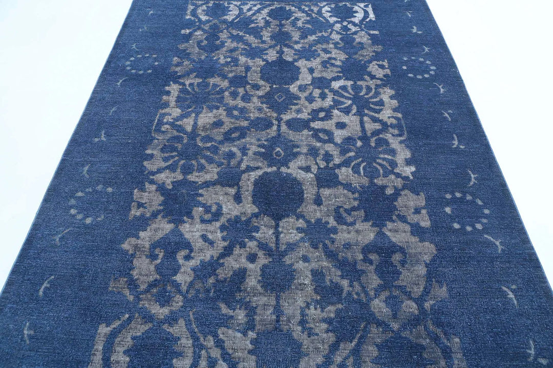 Blue Afghan Onyx Rug 5' 9" x 9' 5" Hand-Knotted | No. AT55562