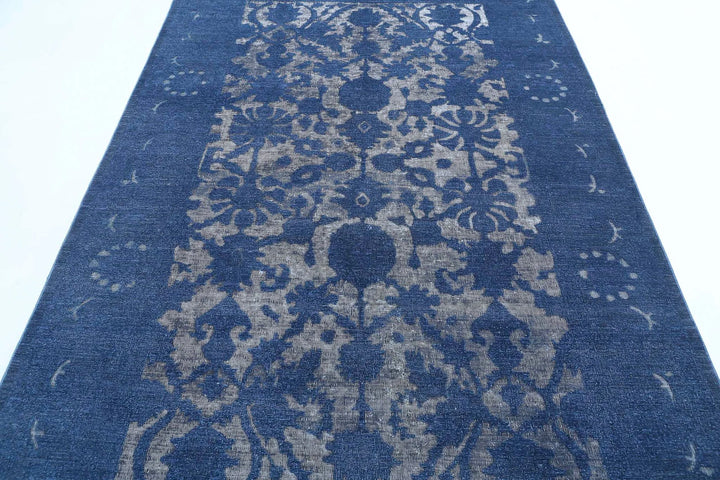 Blue Afghan Onyx Rug 5' 9" x 9' 5" Hand-Knotted | No. AT55562