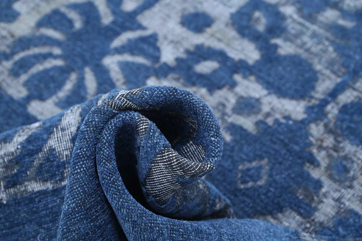 Blue Afghan Onyx Rug 5' 9" x 9' 5" Hand-Knotted | No. AT55562
