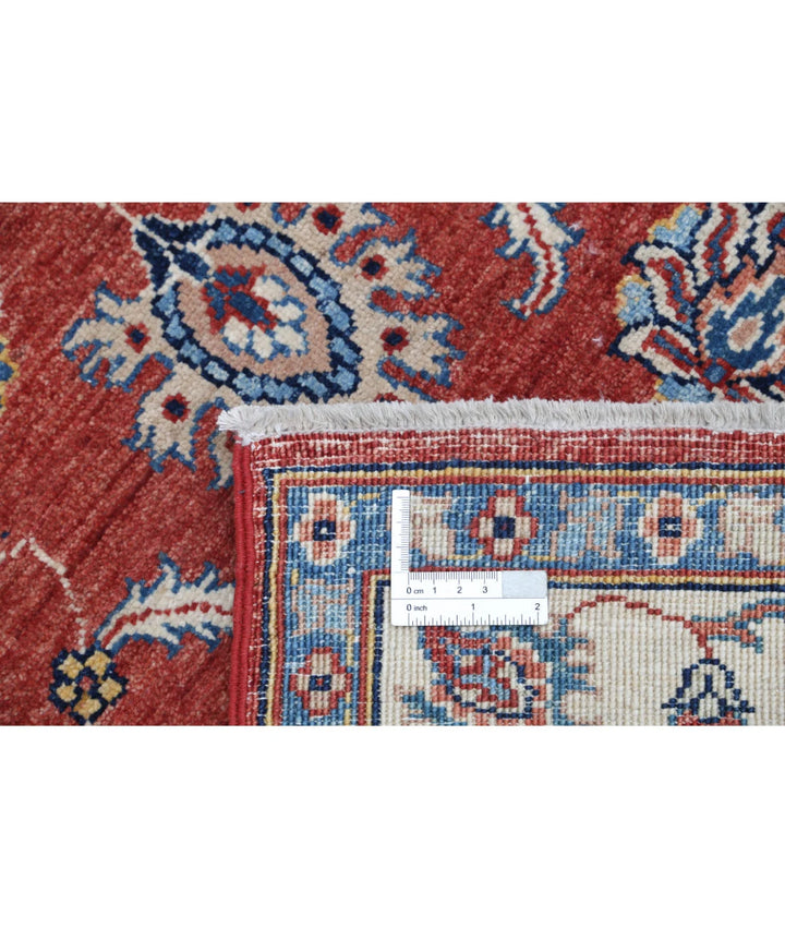 Red Afghan Ziegler Rug 2' 7" x 4' 1" Hand-Knotted | No. AT555740