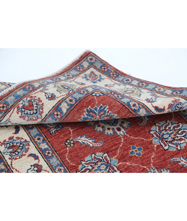 Red Afghan Ziegler Rug 2' 7" x 4' 1" Hand-Knotted | No. AT555740