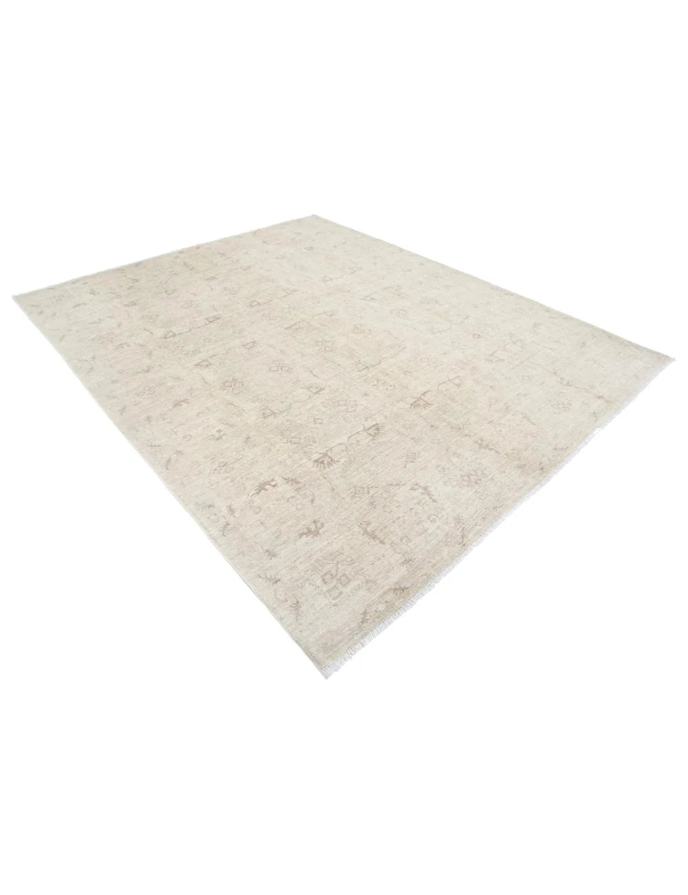 Afghan Tabriz Rug 7' 11" x 9' 6" Hand-Knotted | No. AT55646