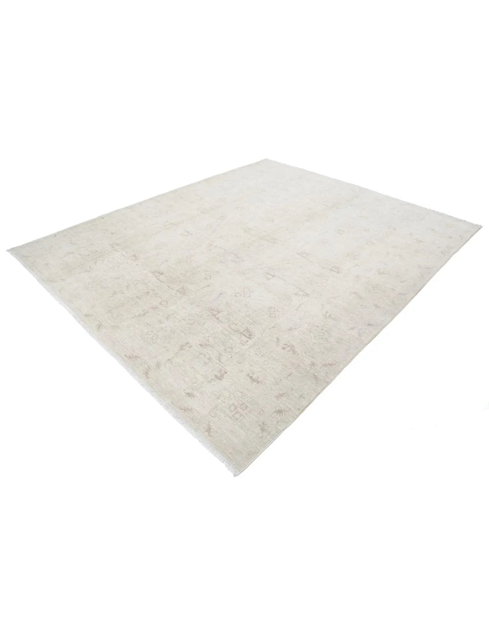 Afghan Tabriz Rug 7' 11" x 9' 6" Hand-Knotted | No. AT55646