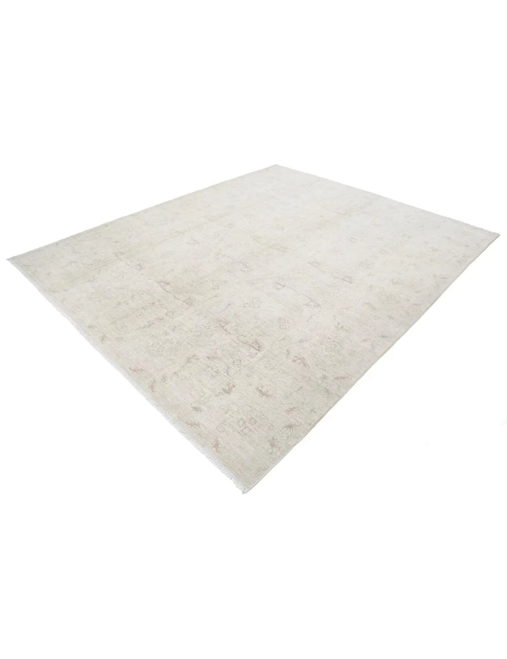 Afghan Tabriz Rug 7' 11" x 9' 6" Hand-Knotted | No. AT55646