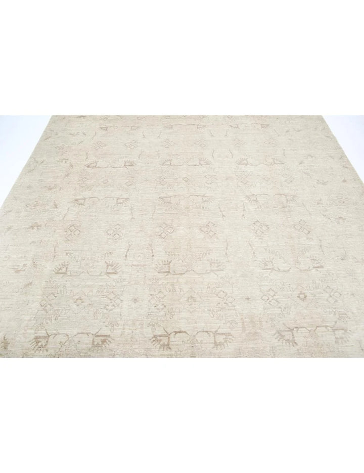 Afghan Tabriz Rug 7' 11" x 9' 6" Hand-Knotted | No. AT55646