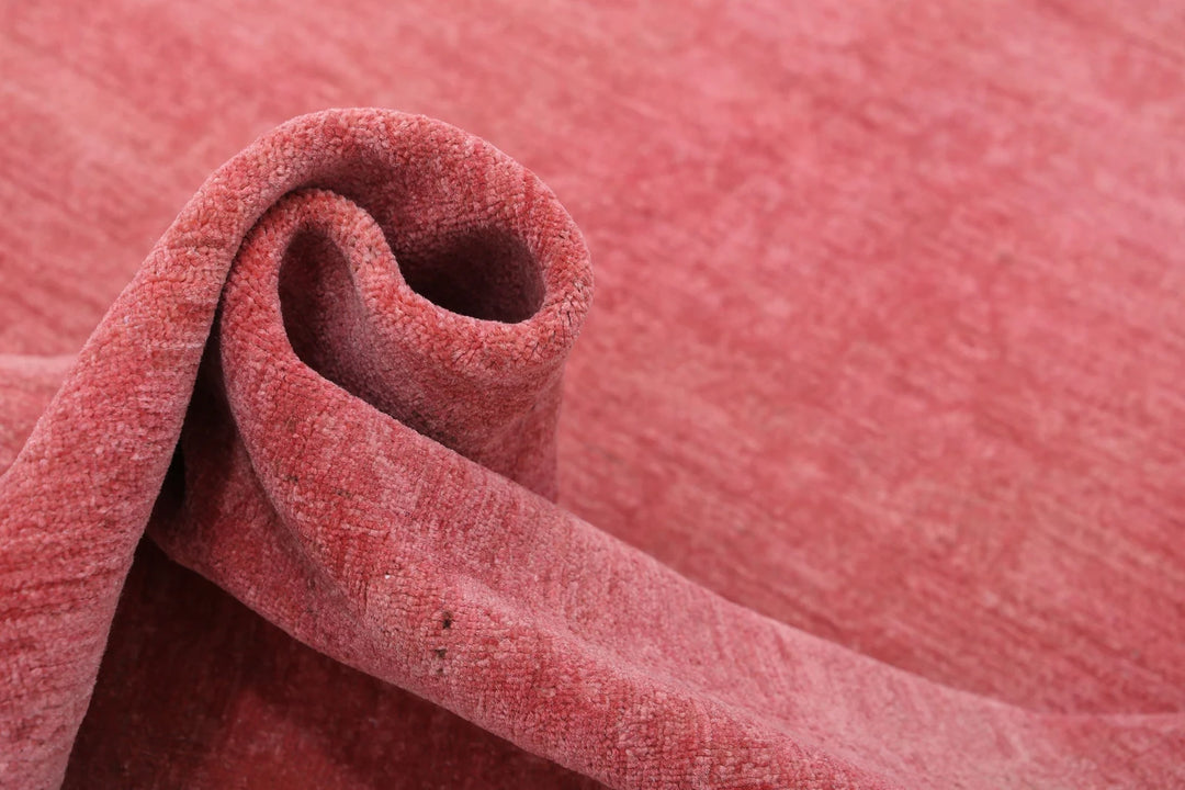 Pink Afghan Overdye Rug 6' 1" x 8' 8" Hand-Knotted | No. AT55652