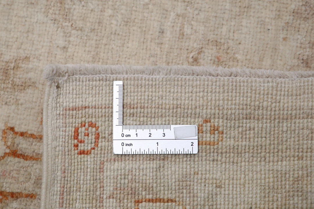 Ivory Afghan Serenity Rug 2' 6" x 4' 1" Hand-Knotted | No. AT55728
