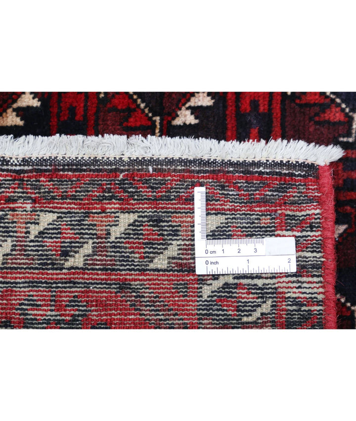 Afghan Tribal Bokhara Rug 4'7" x 7'7" Hand-Knotted | No. AT55755