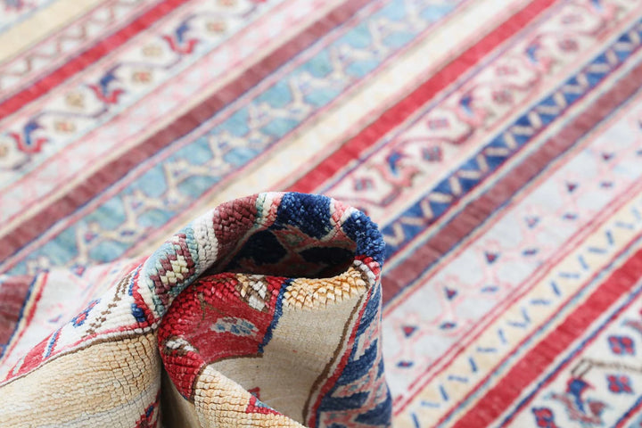 Afghan Oriental Rug 4' 11" x 6' 4" Hand-Knotted | No. AT55789